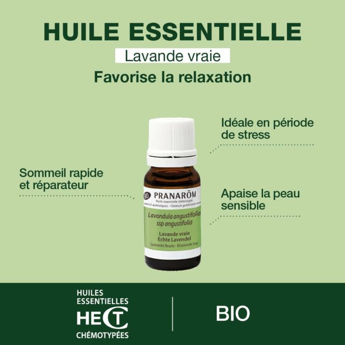 Huile Essentielle de Lavande vraie – Pranarôm (Bio, 10 ml) – Image 2