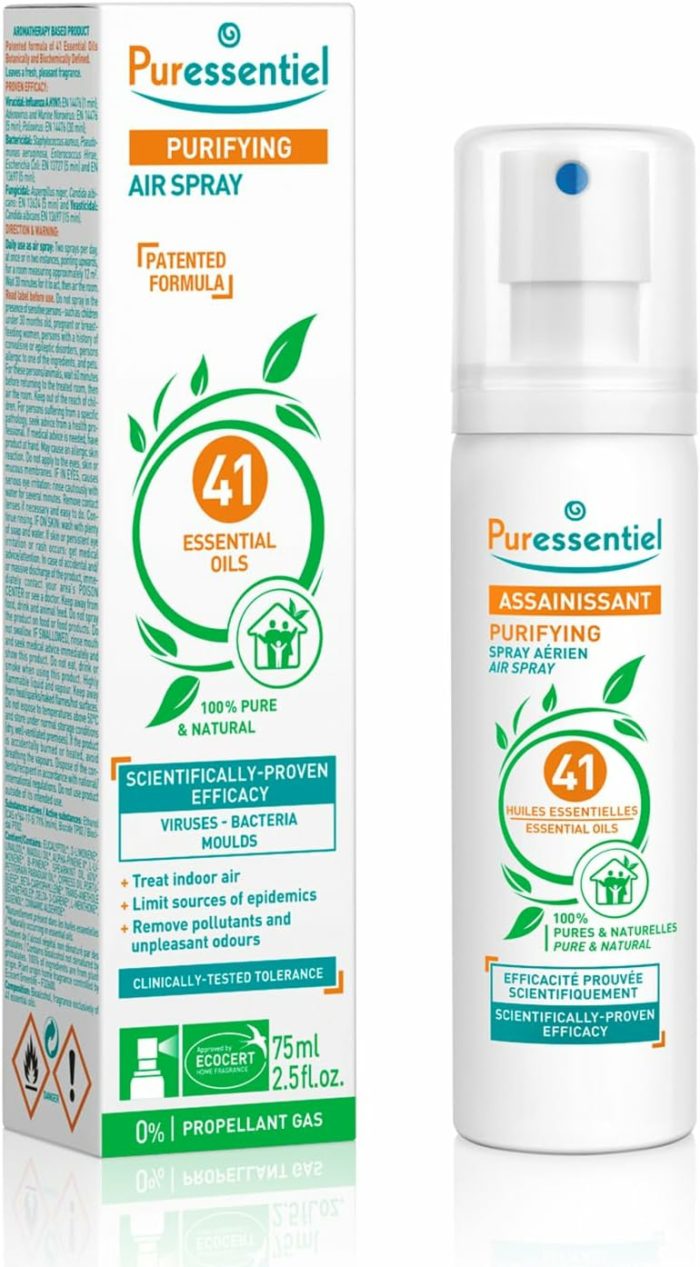 Puressentiel – Spray Aérien Assainissant aux 41 huiles essentielles (200 ml)