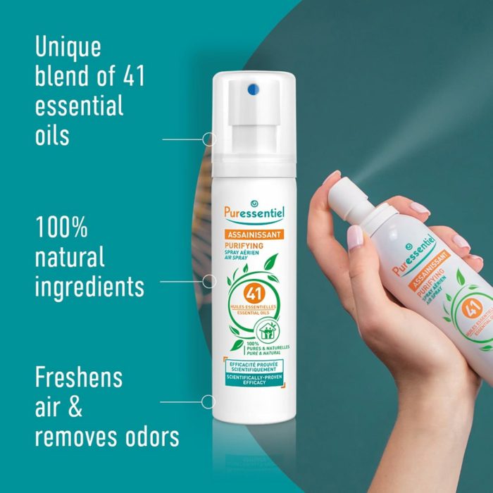 Puressentiel – Spray Aérien Assainissant aux 41 huiles essentielles (200 ml) – Image 5