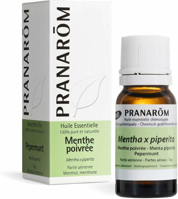 Huile Essentielle de Menthe Poivrée chémotypée – Pranarôm (HECT, 10 ml) – Digestion & Tonus