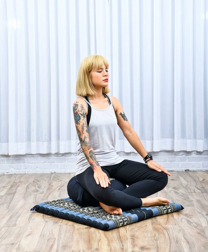 Set de méditation Zafu & Zabuton en kapok - Leewadee – Image 3