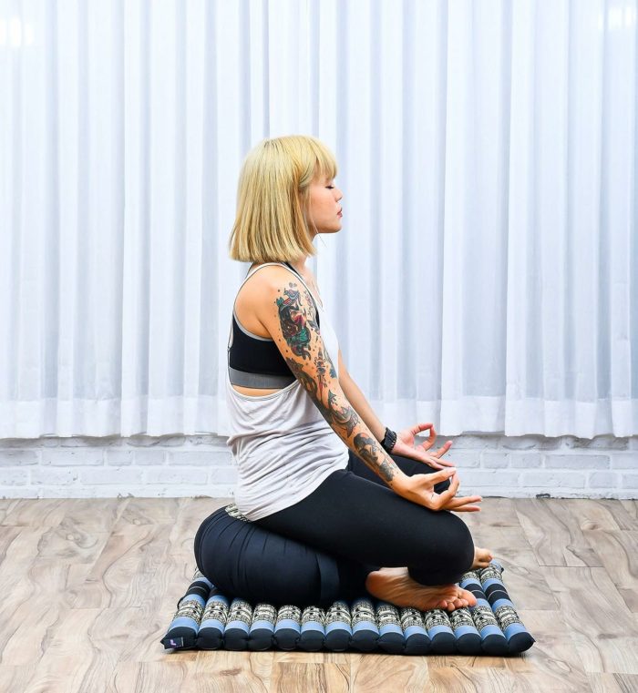 Set de méditation Zafu & Zabuton en kapok - Leewadee – Image 5