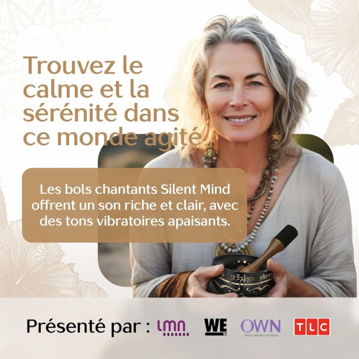 Ensemble de bols chantants tibétains gravés – Bol sonore + coussin + maillet – Image 2